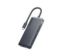 Hub USB-C Anker 341 (7-in-1, 4K HDMI) con 3 porte dati USB-C e USB-A da 5 Gbps, Max Power Delivery 100 W, display HDMI 4K, Ethernet per Lenovo, Dell XPS, laptop HP, MacBook, iPad e altri