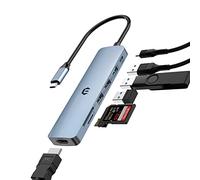 Hub USB C, AYCLIF Adattatore USB C Dongle per MacBook Pro, 7 in 1 Adattatore USB C a HDMI Multport Compatibile con MacBook Air e altro (4K HDMI USB2.0/3.0 SD/TF Card Reader 100W PD)