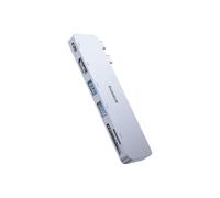 Hub USB-C - BASEUS - UltraJoy 6-in-1 - 6 porte (USB-C, HDMI, SD/microSD) - 40 Gbps - Uscita 4K