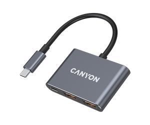 HUB USB-C CANYON DS-3 3in1 USBC, Fino a 5 Gbps