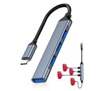 Hub USB C con 4 porte per MagicBand+, adattatore 4 in 1 da tipo C a USB A 3.0, Plug and Play, compatibile con MagicBand Plus, Disneyland Magic Band, accessori Disney World Essentials