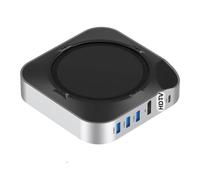 Hub USB C con supporto per doppio monitor da Typec a DP M 2 NVMe Slot SSD Lettore di schede SD TF HDTV 4K60 compatibile con M4