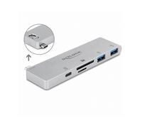 Hub USB-C DeLock 64078 2xUSB-A 1xUSB-C Lettore SD/MicroSD Power Delivery