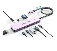 Hub USB C Docking Station: 9-in-1 Adattatore Multiplo con 4K HDMI USB3.0 Type-C PD 3.5mm AUX e TF/SD, Docking Station USB C Compatibile con i Dispositivi MacBook Pro/Air iPad iPhone Surface Book ecc.