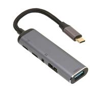 Hub USB C Docking Station, tutto in uno Tipo C5.5 Jack audio per cuffie Jack per microfono Hub di trasferimento dati con porta di ricarica PD100W per