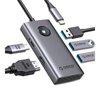 Hub USB C, docking station USB C 5 in 1 con HDMI 4K, 60 W, USB 3.0 5 Gbps e 2 porte dati USB 2.0 Dock USB C per MacBook Air, MacBook Pro, XP e altro ancora (grigio)