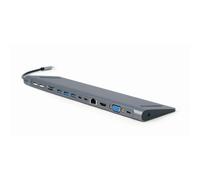Hub USB-C - Gembird - 8716309121439 - 9-in-1 - HDMI - Gigabit LAN - Carica PD