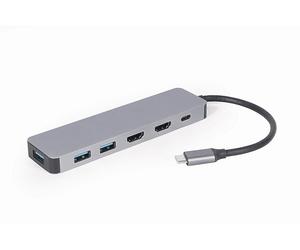 HUB USB-C GEMBIRD ACMCOMBO3-03 USB 3.2 Gen 1 6 porte