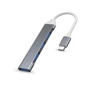 HUB USB C HUB USB 3.0 Tipo C Adattatore multi splitter a 4 porte OTG Macbook HUB Pro 13 15 Air Mi Pro for accessori computer HUAWEI(Type-C Gray)