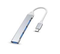 HUB USB C HUB USB 3.0 Tipo C Adattatore multi splitter a 4 porte OTG Macbook HUB Pro 13 15 Air Mi Pro for accessori computer HUAWEI(Type-C Sliver)
