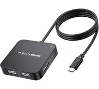 Hub USB C, Hub USB-C Multi-Port con HDMI 4K, Power Delivery 100 W 3 porte USB 3.0 1 porta Type-C 3.0 Adattatore splitter USB per MacBook, Mac Mini, laptop e dispositivo USB C (4ft)