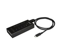 ST HB30C5A2CST - USB 3.0, hub USB-C a 7 porte, 5 USB-A 2x USB-C, nero