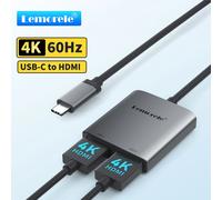 Hub USB-C Lemorele, docking station da USB a HDMI 1080P/4K, adattatore per espansione dello schermo per Macbook, Windows, laptop, PC, monitor