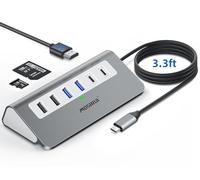 Hub USB C, mosirui 9 in 1, adattatore multiporta USB C con HDMI 4K, tipo C 3.0 5 Gbps, USB A 3.0/2.0, PD 100W, lettore di schede SD/TF, dock USB C per MacBook Pro/Air, iPad, iMac, iPhone, Dell, HP e