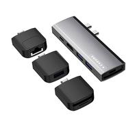 Caruba Hub USB C multifunzione 9 in 1 grigio spazio