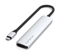 Hub USB-C Multiport 6-in-1 - Satechi - Argento - 4K HDMI - 100W Power Delivery - 10Gbps