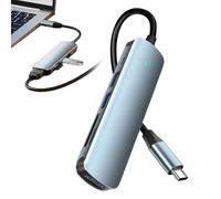 Hub USB C Multiport,Adattatore USB C Multiport Hub - Soluzione Dati 6 in 1 per Studenti Professionali Incontri Presentazioni