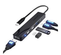 Hub USB C Multipresa [5 porte] con 4K HDMI USB Tipo C PD (60W) USB 3.2 Gen 1