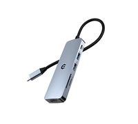 Hub USB C per Mac & Windows, 6 in 1 Hub USB Tipo C 4K HDMI Super Veloce Adattatore USB C Multiporta per MacBook, iPad, Laptop e Altri Dispositivi di Tipo C (HDMI, USB 3.0, USB 2.0, PD 100W, SD/TF)