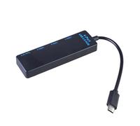 Hub USB C portatile a USB 3 USB2.0 + 1 porta di tipo C per collegare tastiere stampante lampeggiante al computer portatile