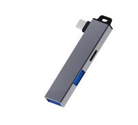 Hub USB C portatili in lega di alluminio tipo C a tipo C e doppio adattatore USB per migliorare la connettività su più sistemi