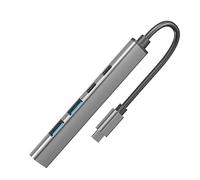Hub USB C portatili per collegare più dispositivi USB 5 in 1 Tipo C Hub Multi funzionale Tipo C a hub USB per ufficio scuola Multi porte USB