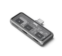 SATECHI - Hub Usb 3.2 Mobile Xr 100w Con Supporto Micro Sd Drive 4k, Grigio