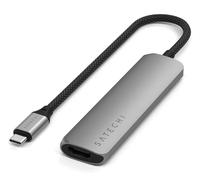SATECHI - Hub Usb-c Slim Multiport 4-in-1 4k Power Delivery 100w, Grigio