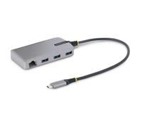 Hub USB-C StarTech VL817 3 Porte USB-A 5Gbps Gigabit Ethernet 30cm Grigio