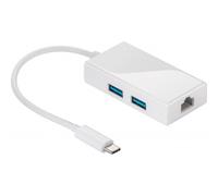 GOOBAY 66269 ADATTATORE MULTIPORTA USB TIPO C DA USB A USB + LAN