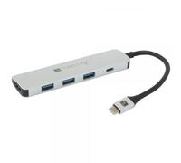 Techly Hub USB-C™ SuperSpeed 3 Porte USB3.0 con HDMI 4K e PD