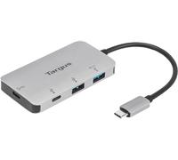 Targus - Hub multi-porta USB-C con 2 porte USB-A e 2 porte USB-C con pass-passante da 100 W, grigio (ACH228EU)