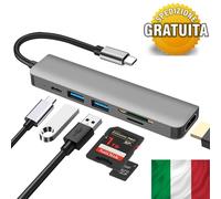 Hub USB C Tipo C a HDMI SD Multiporta Lettore di Schede Adattatore Macbook4K 3.0