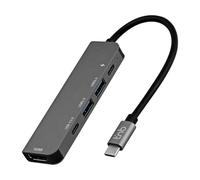 Hub USB-C TnB HUBALU5C iClick 5 in 1 HDMI 4K 30 Hz PD 100 W