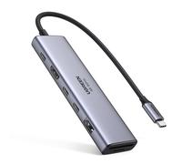 Hub USB-C Ugreen Revodok 7 en 1 HDMI 4K60Hz 2xUSB-C3.2 USB-A3.2 SD/TF PD100W Gris