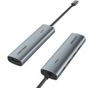 Hub USB-C Vention TGGHB 5in1 HDMI USB3.0 PD 100W Alluminio Grigio