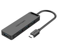 Vention Cable Usb-C Hub Tgkbb - 4 porte USB 3.0 5 Gbps, MicroUSB PD, cavo 15 cm