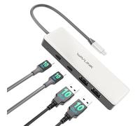 Hub USB C, WAVLINK 10 Gbps USB C Hub, 2 porte USB C 3.2, 2 porte USB A 3.2, compatibile per iMac/MacBook/Chromebook/Dell/HP/Lenovo (non supporta ricarica/estensione monitor)