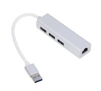 Hub USB con porta Gigabit Ethernet, design compatto, trasferimento dati veloce, connessione di rete efficiente dal punto di vista energetico,