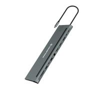 Conceptronic DONN17G replicatore di porte e docking station per notebook Cablato USB 32 Gen 1 31 Gen 1 Type-C Grigio