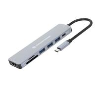 Conceptronic Donn19g Hdmi Usb C Microsd Hub Argento