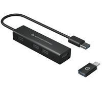 Hub Usb 3.0 4 Porte Bk 4*Usb A + Adatt.Usb C (Alluminio)