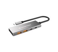 Hub USB Conceptronic HUBBIES15G 4 Porte USB 3.2 Gen 2 Type-C/Type-A Alluminio 100W Grigio