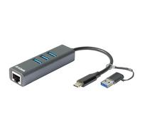 D-Link DUB-2332 replicatore di porte e docking station per notebook Cablato USB tipo-C Grigio