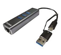 D-Link DUB-2332 replicatore di porte e docking station per notebook Cablato USB tipo-C Grigio