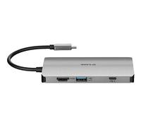 D-Link DUB-M810 Hub USB di Tipo C 8 in 1, con HDMI 4K e 1080 p, 2 Porte USB 3.0 e USB 2.0, Lettore di Schede SD e MicroSD, Porta Rete RJ45 1 Gbps, Un USB C di Ricarica fino a 100 W