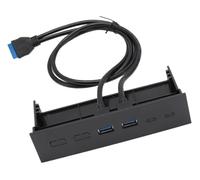 Hub USB da 5,25 pollici sul pannello frontale con doppia porta for USB 3.0 da 5 Gbps for scheda di espansione case for computer con alloggiamento for unità ottica