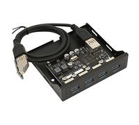 Hub USB del Pannello Frontale da 3,5 Pollici, da PCIE a USB 3.0 Pannello Frontale del PC Ampia applicabilità 5 Gbps Ad Alta velocità per PC