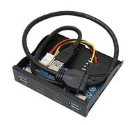 Hub USB del Pannello Frontale USB 3.2, Hub USB Interno in Metallo Ad Alta velocità da 5 Gbps, 2 Cavo Connettore USB 2.0 Tipo C 2 USB 2.0 per Chipset GL3520, per XP, per