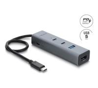Hub USB Delock 64378 4 porte USB-A/USB-C 5 Gbit/s 100 W
